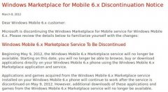 微軟今日宣布停止Mobile 6.x系統(tǒng)的服務支持力推WP7